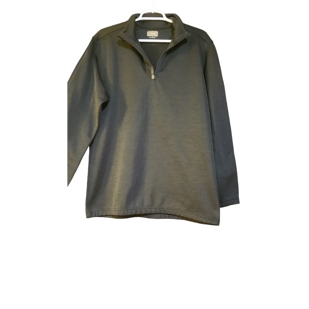C. E. Schmidt Workwear 1/4 Zip Black‎  Fleece Pullover Men's Size Medium